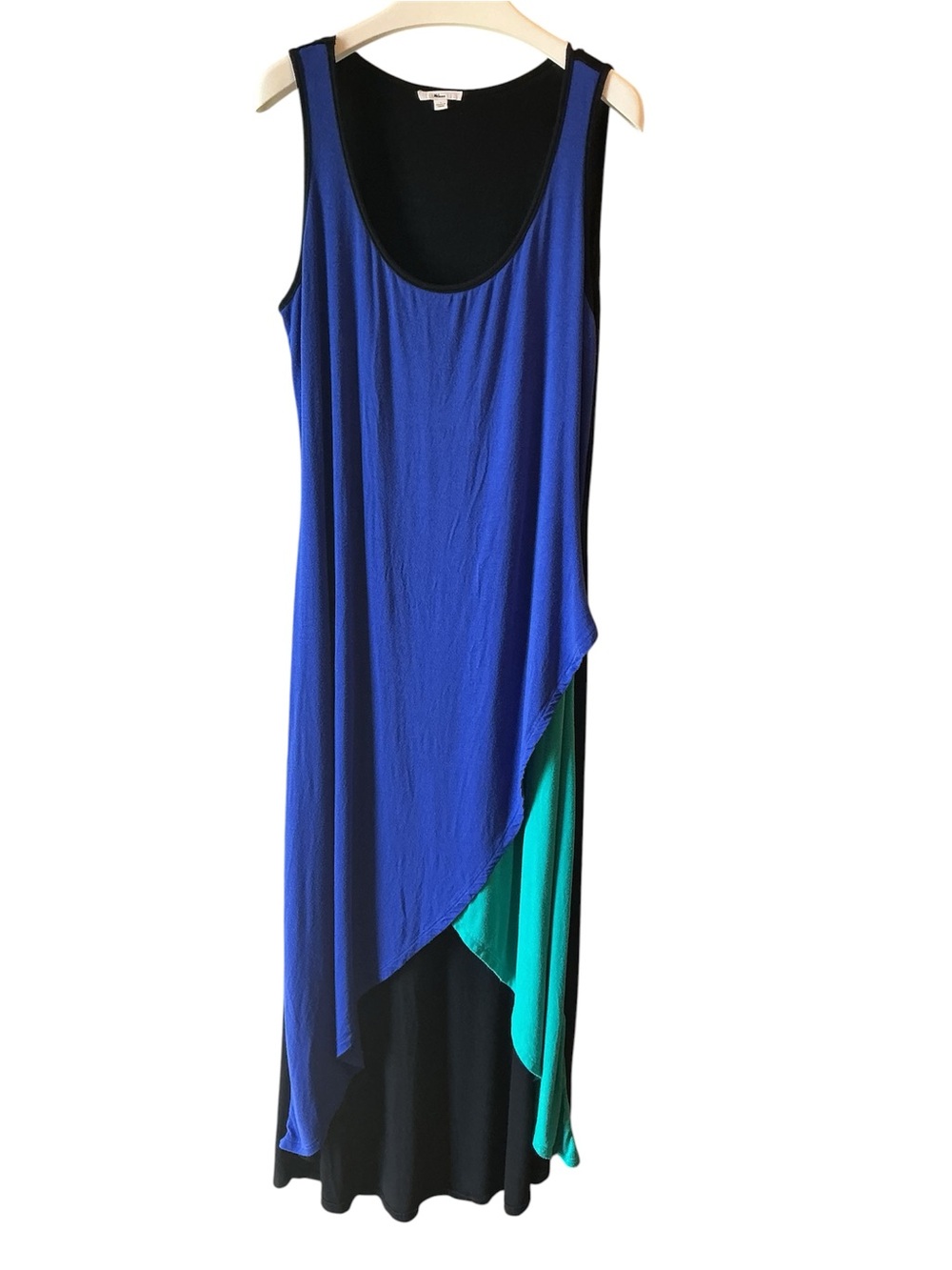 Layered Sleeveless Colorblock Maxi Dress - Milano